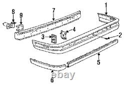 Bmw New Genuine 3 Series E30 1982-1994 Rear Bumper Center Trim Molding 1945926