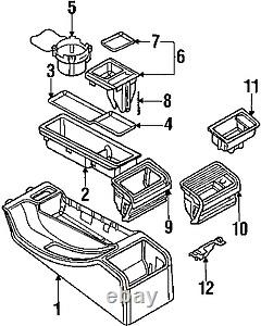 Bmw New Genuine 3 Series E46 Rear Ashtray With Cover Black Schwarz 8225988