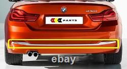 Bmw New Genuine 4 Series F32 F33 F36 Luxury Rear Lower Bumper Chrome Trim Cover