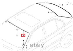 Bmw New Genuine 7 Series E38 Front Upper Window Water Drain Molding Trim Black