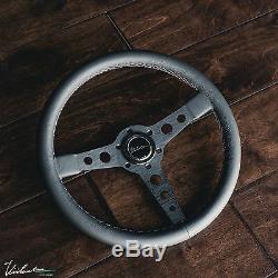 Bmw Viilante Corsa 350 Steering Wheel Genuine Leather Tri-color Stitch E36 M3