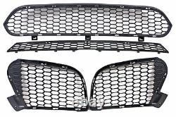 Bmw X5 E70 X6 E71 M Style 2010-2012 New Genuine Front Bumper Grill Set 4 Pcs