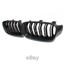 Carbon Fiber Front Hood Kidney Grill Grille for BMW 3 Series F30 F31 M3 Style