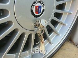 E30 Bmw Genuine 16 Alpina Staggered Alloy Wheels, New Tyres Mint Set, 3 Keys