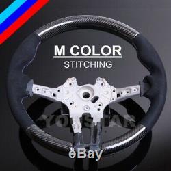 EXPRESS Genuine 3D Carbon Steering Wheel Alcantara for BMW M2 M3 M4 F80 F82 F87