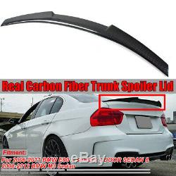 For 06-11 Bmw E90 3 Series Sedan & M3 Carbon Fiber Trunk Spoiler Wing M4 Style