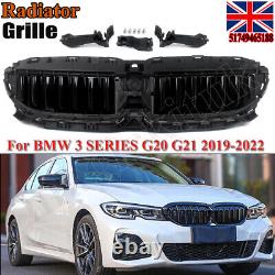 For 19-22 Bmw G20 3 Series Front Upper Grill Active Air Shutter Radiator Grille
