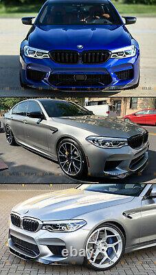 For 2018-2020 Bmw F90 M5 R Style Carbon Fiber Front Bumper Lip Spoiler Splitter