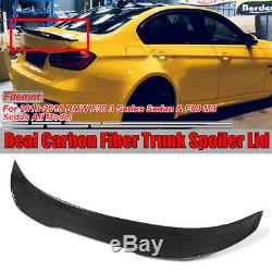 For BMW 13-18 F30 330i 335i F80 M3 REAL Carbon Fiber HighKick PSM Trunk Spoiler