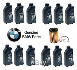 For BMW 550i 650i 12 Liters Fully Synthetic 5W-30 Motor Oil & Filter Kit Genuine