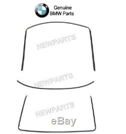 For BMW E36 3 Series Front & Rear Windshield Moulding Seals Set Genuine