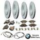 For Bmw F10 5-series Front & Rear Vented Brake Rotors With Pads & Sensors Genuine