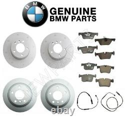 For BMW F30 320i Front and Rear Disc Brake Rotors & Pads & Sensors Genuine Kit
