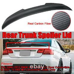 For Bmw 3 Series E93 M3 2006-2013 M4 Style Real Carbon Fiber Boot Trunk Spoiler