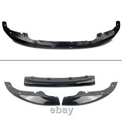 Front Splitter For BMW 4 Series G22 G23 M Sport Spoiler Lip 2021+ Carbon Painted