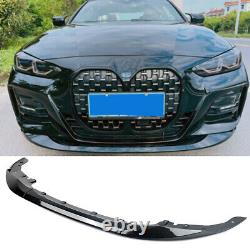 Front Splitter For BMW 4 Series G22 G23 M Sport Spoiler Lip 2021+ Carbon Painted