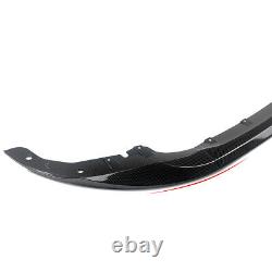 Front Splitter For BMW 4 Series G22 G23 M Sport Spoiler Lip 2021+ Carbon Painted