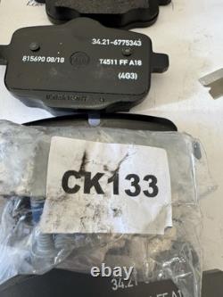 GENUINE BMW REAR BRAKEPADS PART NUMBER 34216775346 For F10 F11 F12 F13 F06