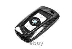 Genuine 3D Carbon Fibre Keyless Smart Key Case Cover BMW 1 2 3 4 5 6 7 Series X4