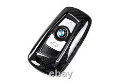 Genuine 3D Carbon Fibre Keyless Smart Key Case Cover BMW 1 2 3 4 5 6 7 Series X4