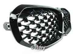 Genuine BMW 1 Series F40 Diamond Pattern Shadowline Black Grilles 51138080490