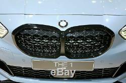Genuine BMW 1 Series F40 Diamond Pattern Shadowline Black Grilles 51138080490