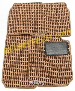 Genuine BMW 2002 E10 Coco Floor Mat Set Brown/Tan