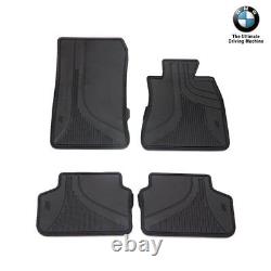 Genuine BMW All Weather Rubber Car Floor Mats Front & Rear Set 5 Series G30 G31