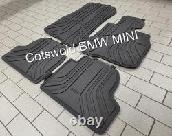 Genuine BMW F32 4 Series Coupe RHD Rubber Car Mats Front Rear 51472285311