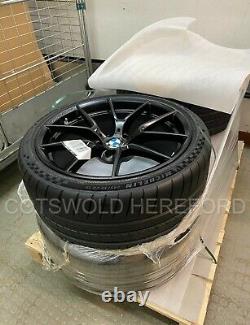 Genuine BMW F87 M2 19 763M Black M Performance Wheel and Tyre Set 36115A23270