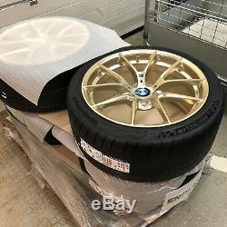 Genuine BMW F87 M2 763M M Performance Forged Gold Wheels with Tyres 36112459536
