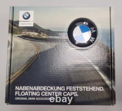 Genuine BMW Floating Alloy Wheel Hub Centre Caps (Set of 4) 56mm 36122455268