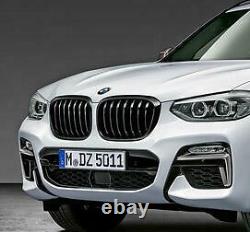 Genuine BMW G01 X3 G02 X4 Gloss Black M Perf Kidney Grilles Pair 51138469959 960
