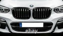 Genuine BMW G01 X3 G02 X4 Gloss Black M Perf Kidney Grilles Pair 51138469959 960