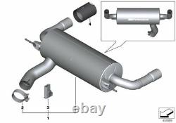 Genuine BMW M140i M Performance Exhaust with Chrome Tailpipes