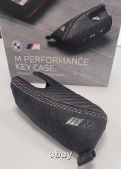 Genuine BMW M Performance Key Cover / Case Black Alcantara / Carbon 82295A56C32