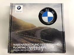Genuine BMW Set of 4 Floating Level Alloy Wheel Centre Caps 56mm 36122455268