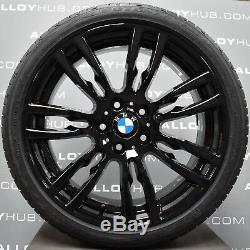 Genuine Bmw 3 Series 403m Sport F30/31 Black 19inch Alloy Wheels+new Tyres X4