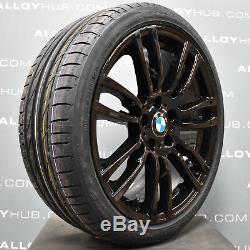 Genuine Bmw 3 Series 403m Sport F30/31 Black 19inch Alloy Wheels+new Tyres X4