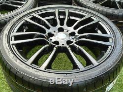 Genuine Bmw 3 Series 403m Sport F30/31 Black 19inch Alloy Wheels+new Tyres X4