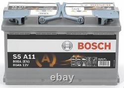 Genuine Bosch AGM Car Battery 0092S5A110 S5A11 Type 115 80Ah 800CCA Quality