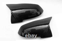 Genuine Carbon Fiber Wing Mirror Cap Covers BMW 1 2 3 4 X1 Series M3 M4 Style