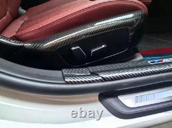 Genuine Carbon Fibre Side Seat Cover Trims BMW 3 4 Series G20 G21 G22 G23 G26