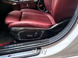 Genuine Carbon Fibre Side Seat Cover Trims BMW 3 4 Series G20 G21 G22 G23 G26