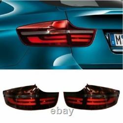 Genuine LED Black Line Smoked Taillights/ Lamps For BMW X6 E71/E72 2007-2014