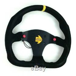 Genuine Momo Model Mod. 30 black suede steering wheel 320mm. Track race rally etc