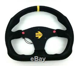 Genuine Momo Model Mod. 30 black suede steering wheel 320mm. Track race rally etc