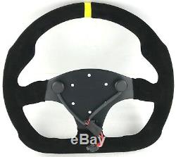 Genuine Momo Model Mod. 30 black suede steering wheel 320mm. Track race rally etc