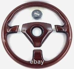 Genuine Momo Veloce S 350mm Wood steering wheel. New Old Stock. Rare! 18A