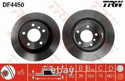 Genuine TRW Rear Brake Discs & Pad Set for BMW 120d xDrive 2.0 (11/2012-02/2015)